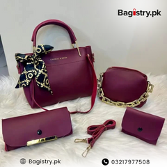 4 Pcs Bags With Small Bags & Mobile Pouch