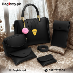5 Pcs Bags Set With Matching Small Bags