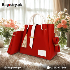 Everyday Stripe Style 2 Pcs Bag With Strap