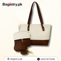 3 Pcs Fashion Tote Bag With Small Bags