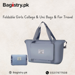 Imported Foldable Girls College & University Bag / Travel Bag