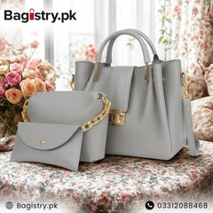 3 Pcs Campus Tote Set - Stylish, Spacious & Smart