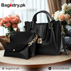 3 Pcs Campus Tote Set - Stylish, Spacious & Smart
