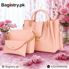 3 Pcs Campus Tote Set - Stylish, Spacious & Smart