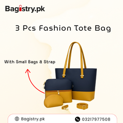 3 Pcs Fashion Tote Bag With Small Bags