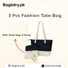 3 Pcs Fashion Tote Bag With Small Bags