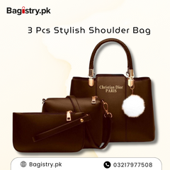 3 Pcs Shoulder Bag With Keychain