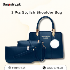 3 Pcs Shoulder Bag With Keychain