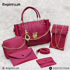 5 Pcs Shoulder Bags With Cloud Bag & Mobile Pouch