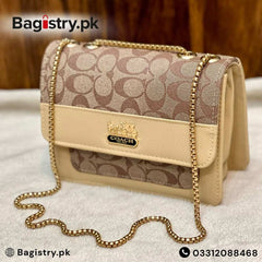 Branded Stylish Crossbody Bags With Long Chain For Her