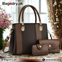 3pcs Printed Shoulder Bag Set For Girls
