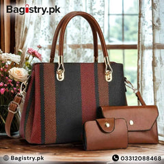 3pcs Printed Shoulder Bag Set For Girls