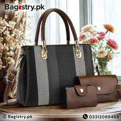 3pcs Printed Shoulder Bag Set For Girls