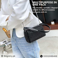 Luxury Stones Crossbody Bag For Girls